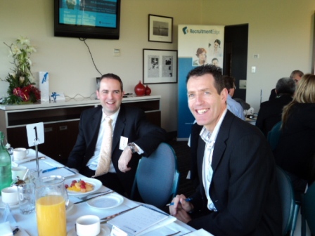 Steve Herzberg and HR Business Breakfast Guest - June 2010